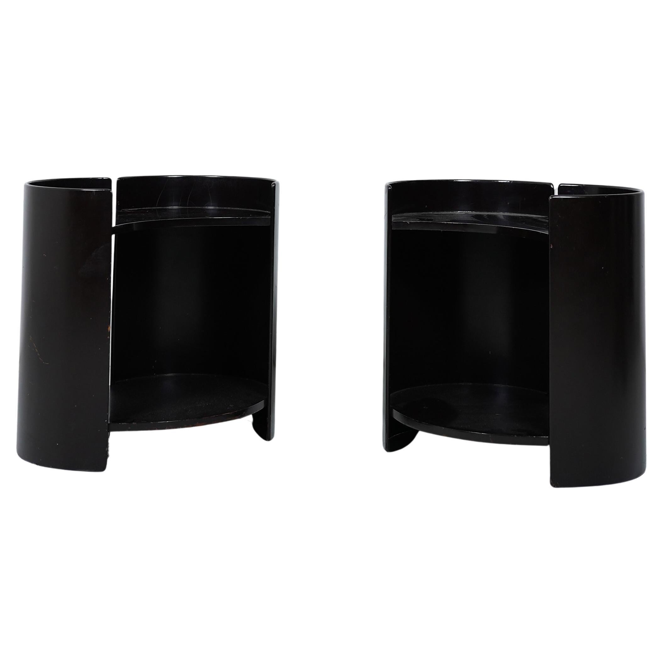 Set of 2 Gea Wooden Side Tables by Kazuhide Takahama for Gavina, 1960s