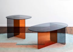 Set of 2 Modern Geometric Tables by Matteo Zorzenoni, Italy