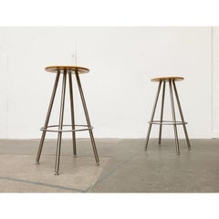 Set of 2 German Duktus Kitchen or Barstools from Bulthaup