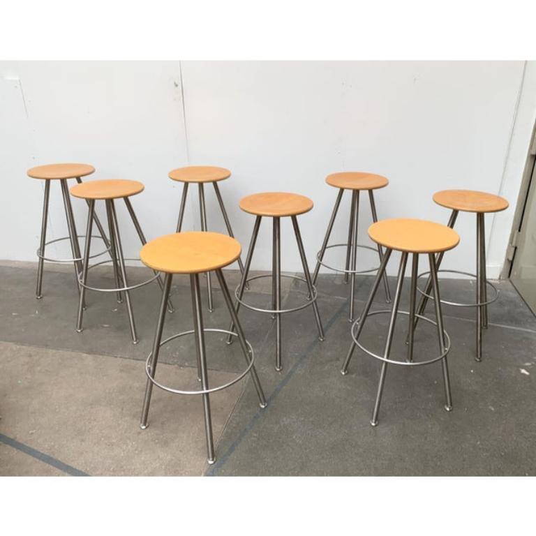 Industriel Ensemble de 2 tabourets de cuisine ou de bar allemands Duktus de Bulthaup en vente