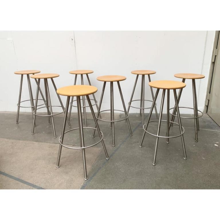 Bois Ensemble de 2 tabourets de cuisine ou de bar allemands Duktus de Bulthaup en vente