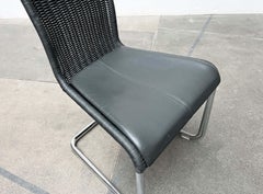 Juego de 2 cojines de cuero gris alemán para la silla basculante B25 B20 Tecta