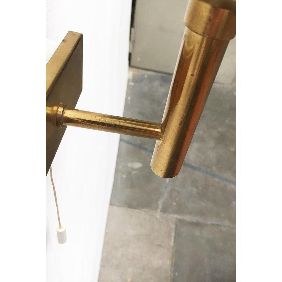 Set di 2 lampade tedesche di metà secolo in ottone e vetro di Doria Leuchten in vendita 4