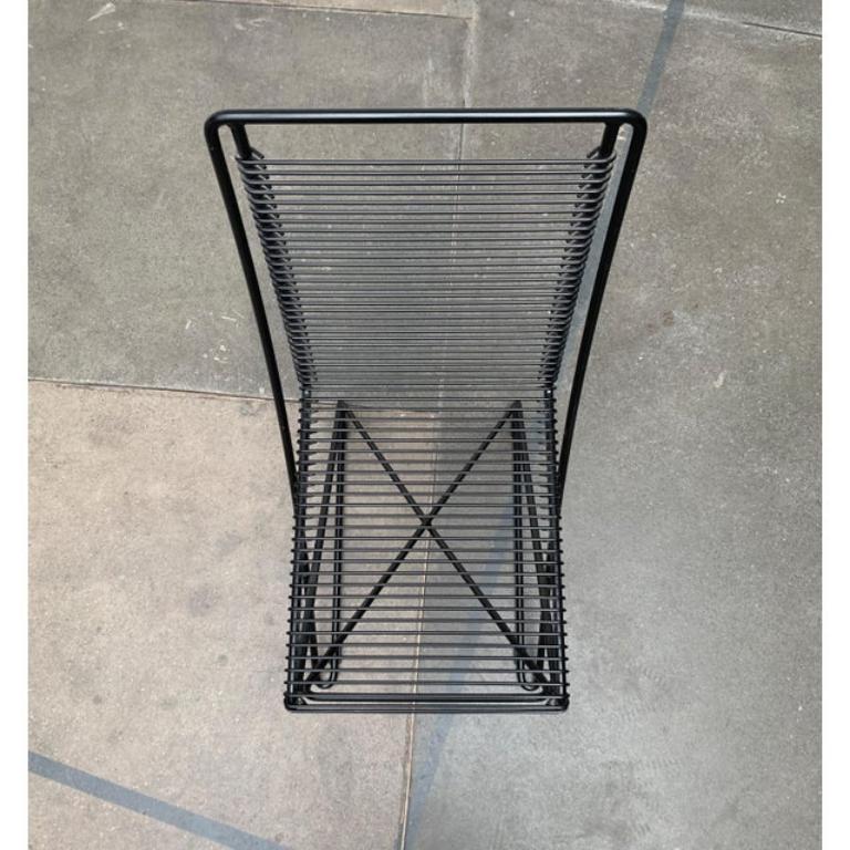 Set of 2 German Postmodern Black Kreuzschwinger Chairs by Till Behrens, 1980s For Sale 6
