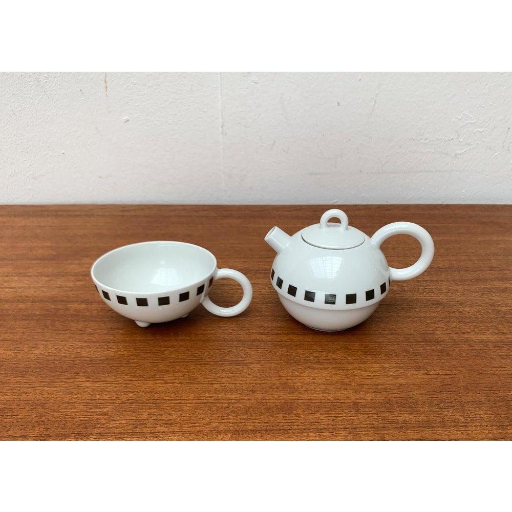 Postmoderno Set di 2 teiere o caffettiere tedesche postmoderne della serie Fantasia con tazza, anni '80 in vendita