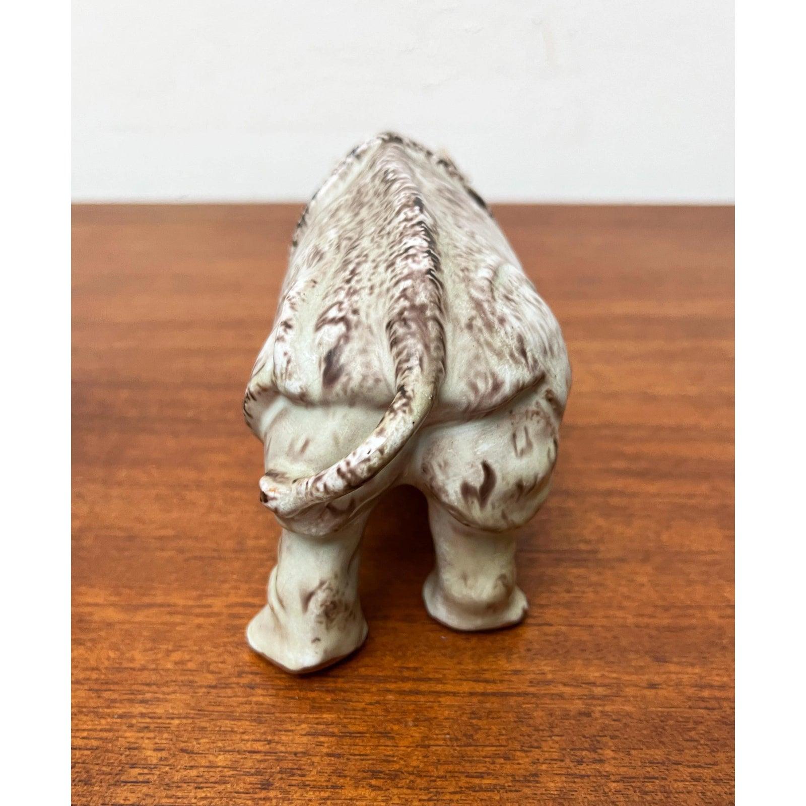 Set of 2 German Studio Pottery Camel and Rhino Figures from Hamelner Töpferei For Sale 3