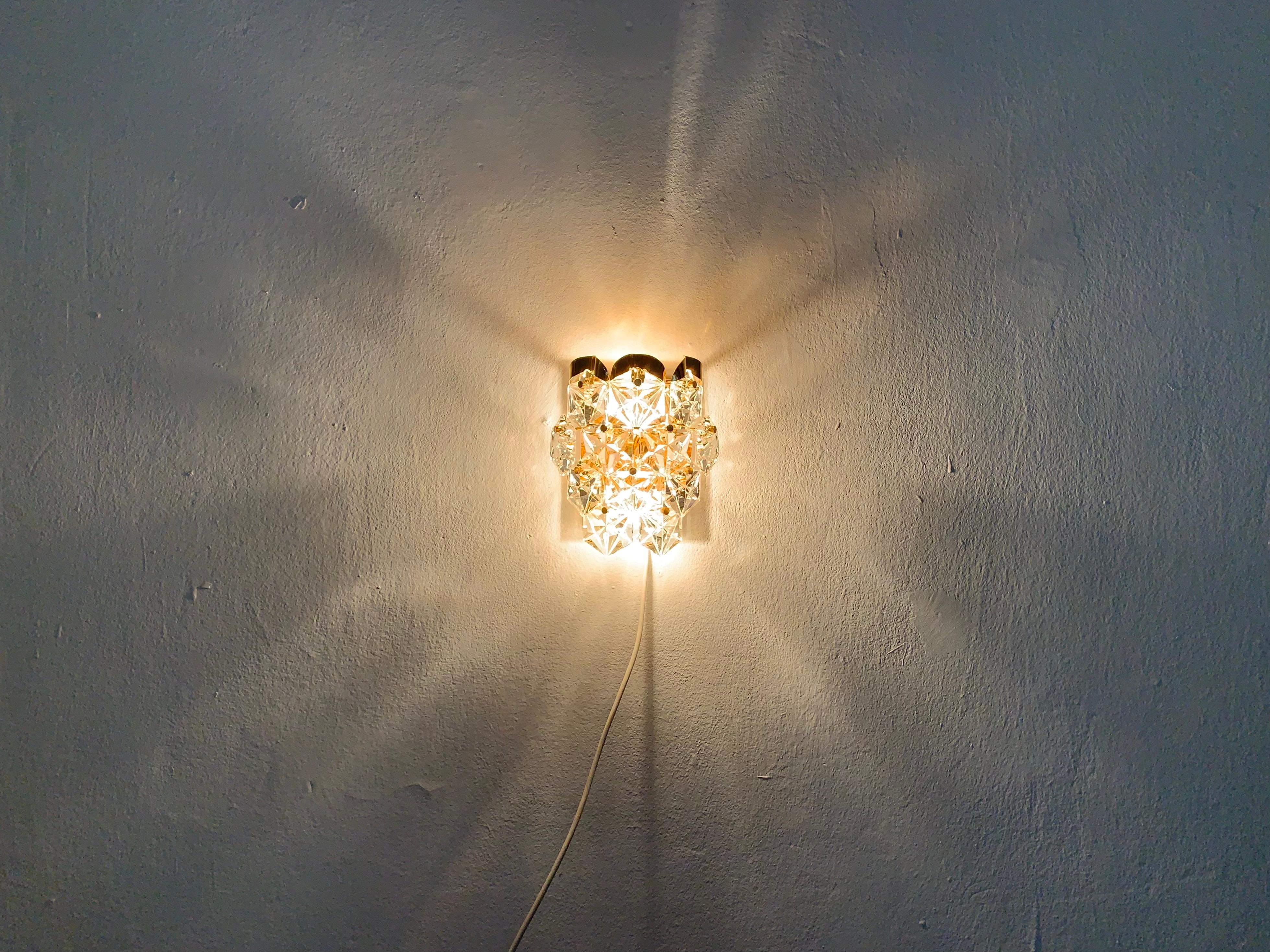 Set of 2 Gilded Wall Lamps from Kinkeldey For Sale 3