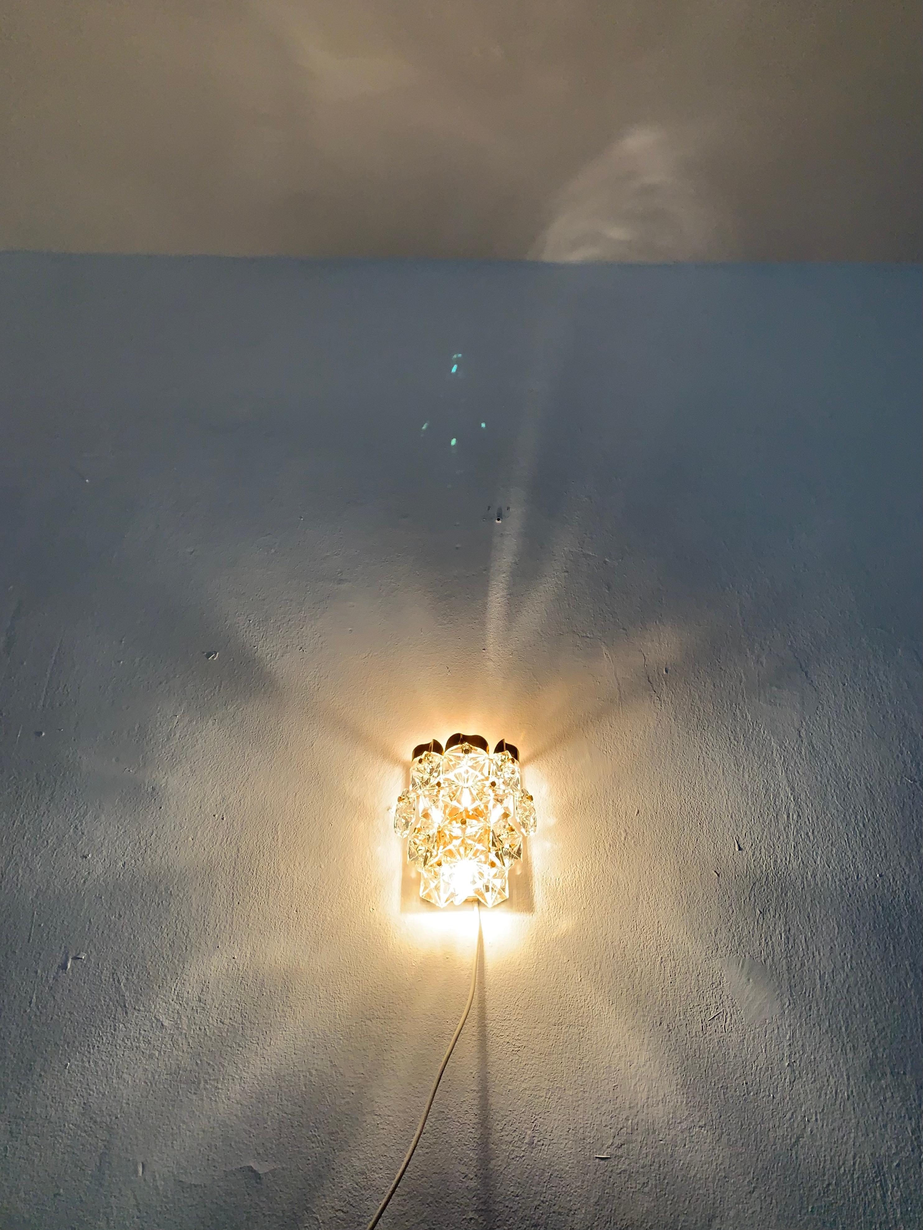 Set of 2 Gilded Wall Lamps from Kinkeldey For Sale 1