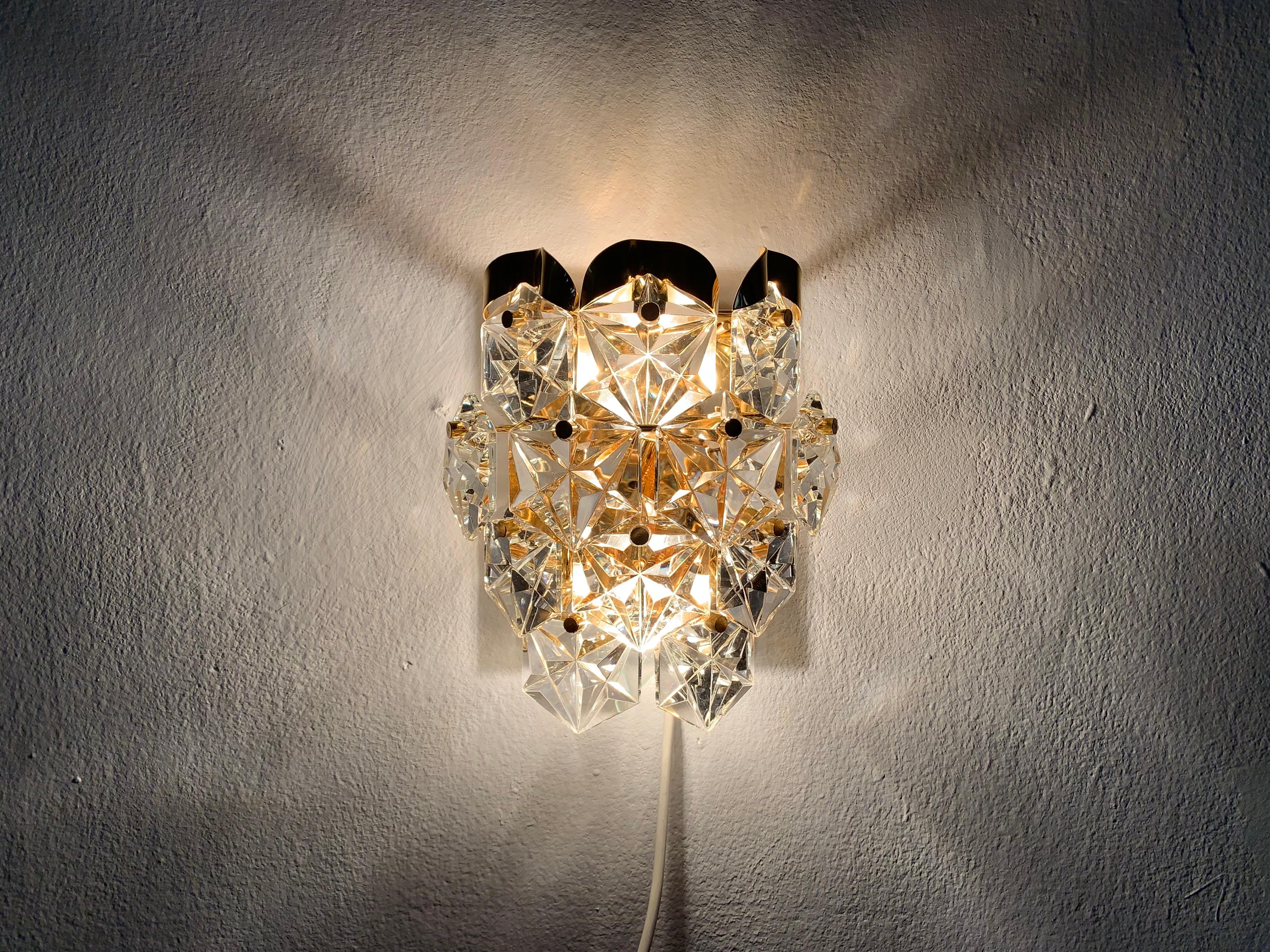 Set of 2 Gilded Wall Lamps from Kinkeldey For Sale 2