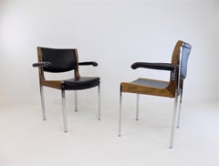 Satz von 2 Girsberger Eurochair-Ess-/Büro-/Bürostühlen, Schweiz, 1968