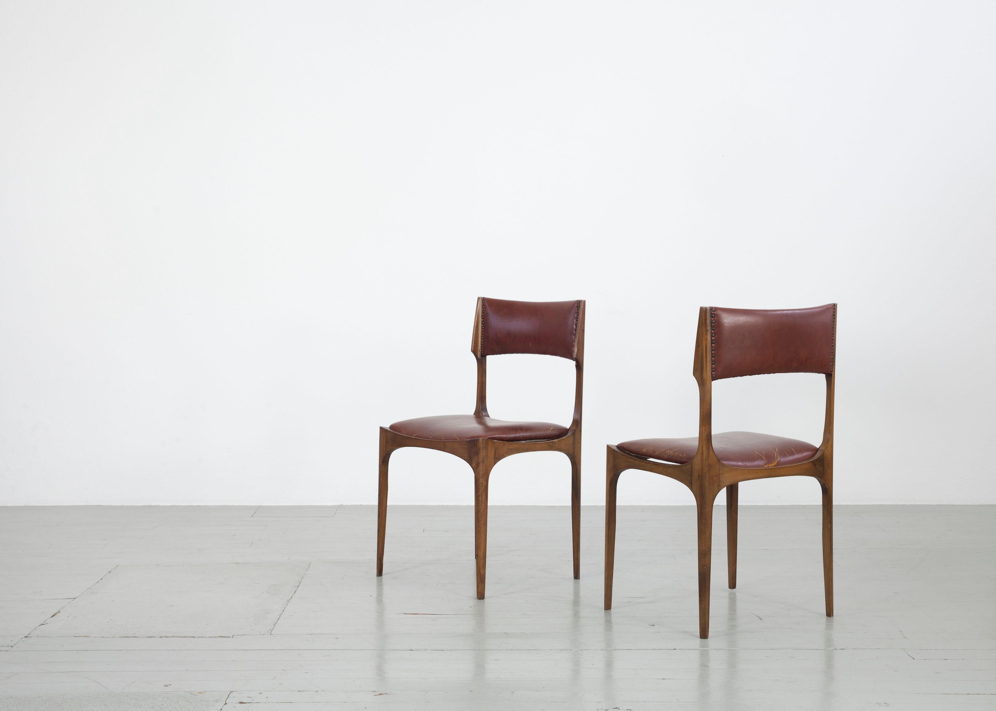 Set of 2 Giuseppe Gibelli Elisabetta Chairs, Sormani, Italy, 1963 For Sale 3