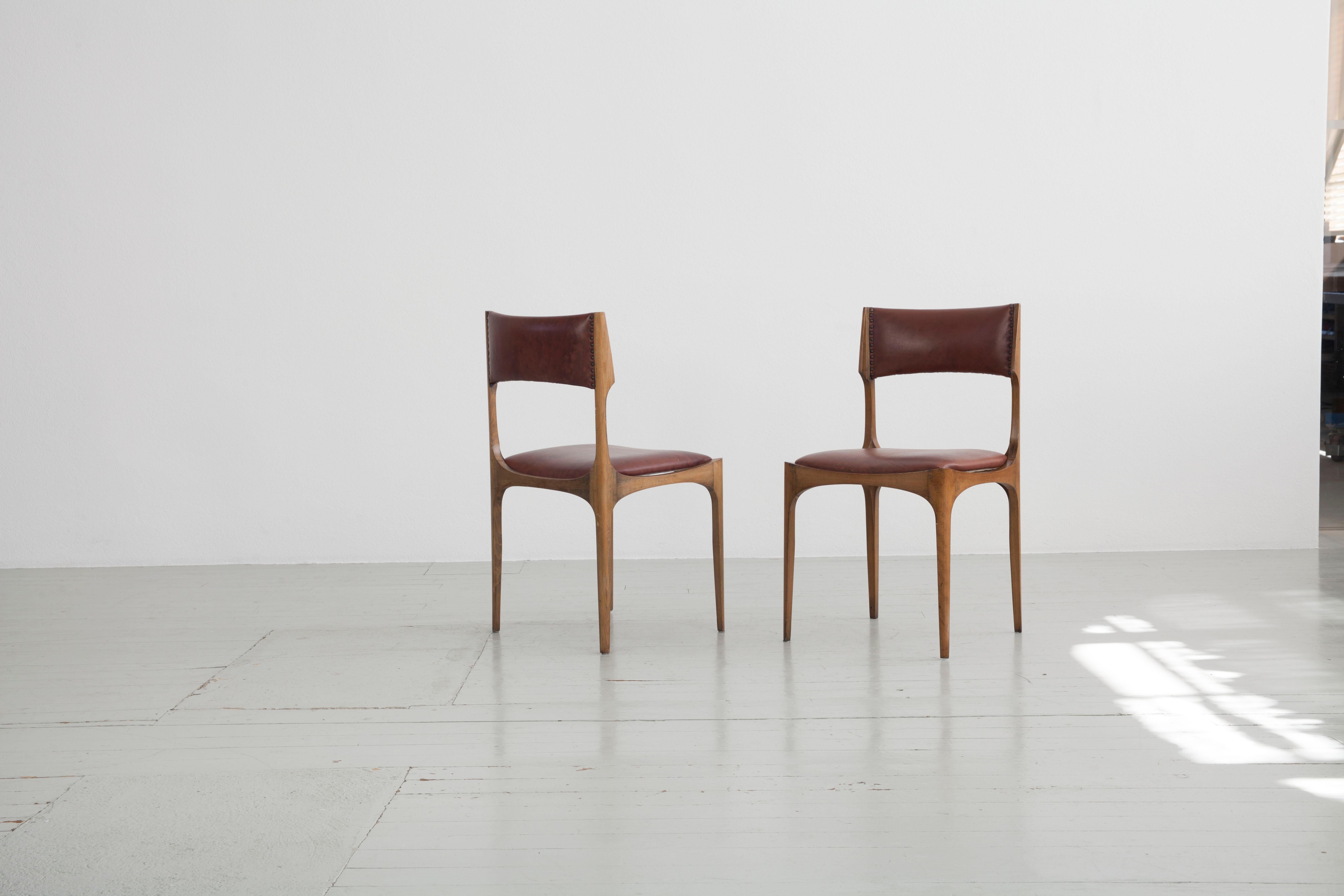 Set of 2 Giuseppe Gibelli Elisabetta Chairs, Sormani, Italy, 1963 For Sale 3