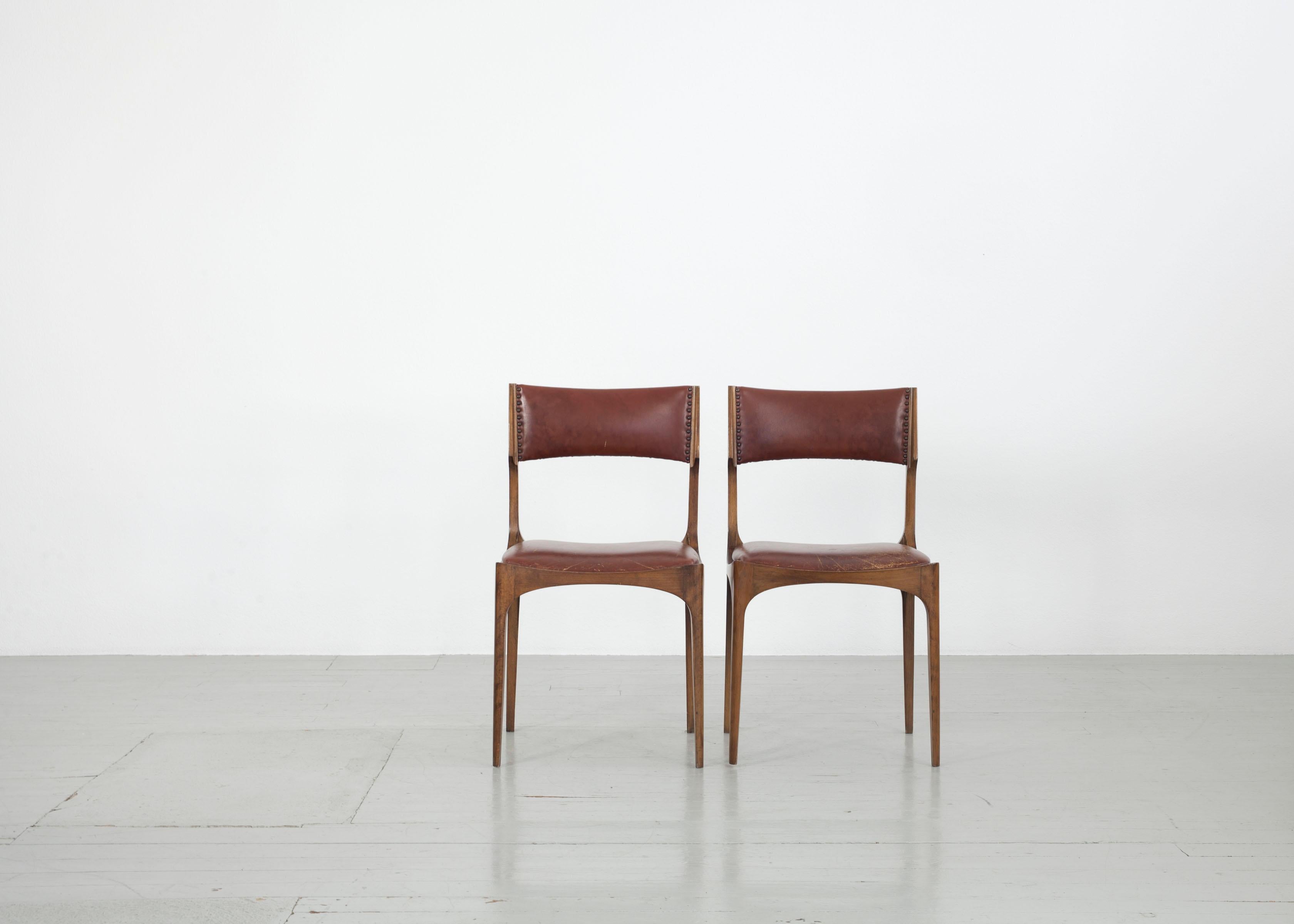 Set of 2 Giuseppe Gibelli Elisabetta Chairs, Sormani, Italy, 1963 For Sale 4