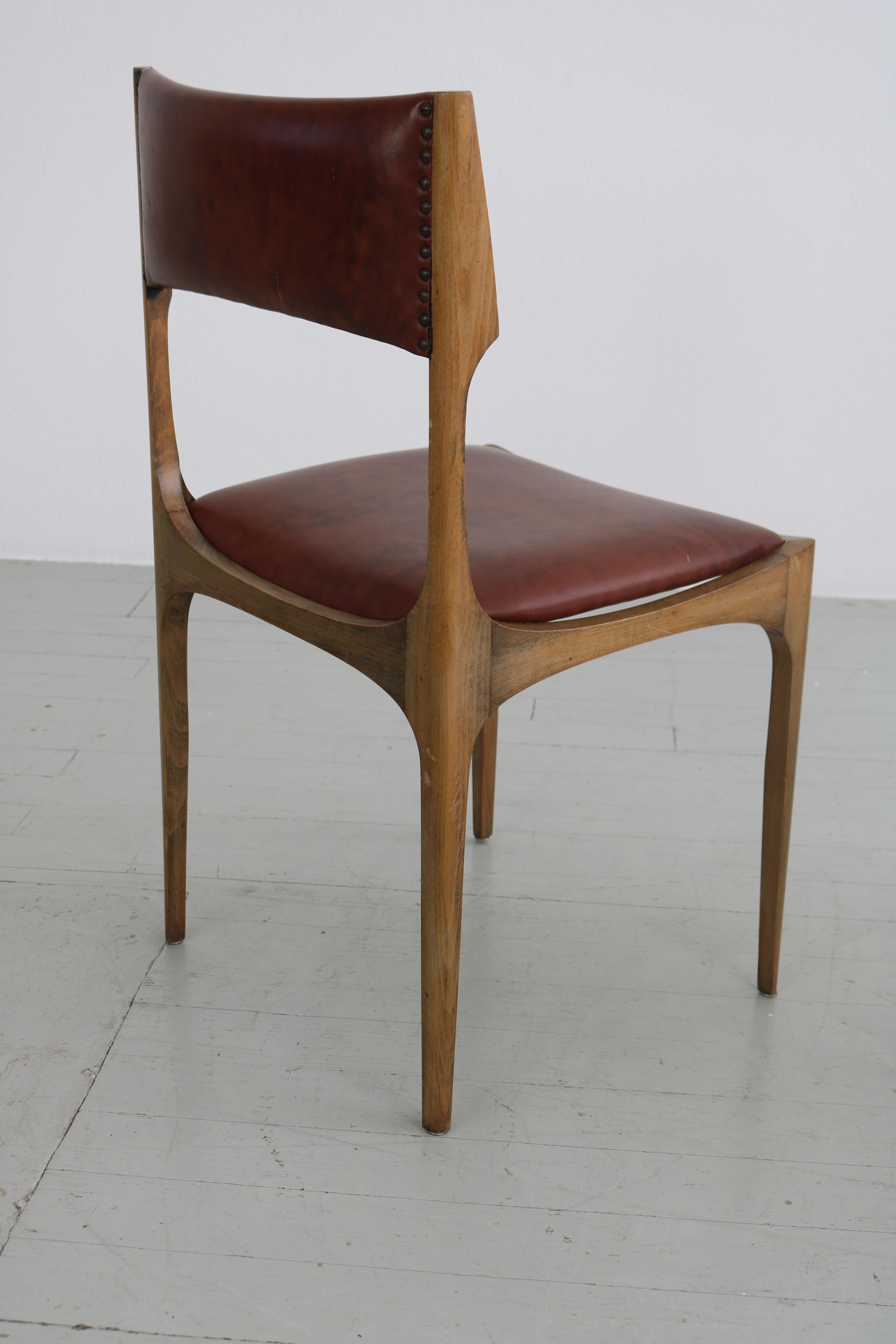 Set of 2 Giuseppe Gibelli Elisabetta Chairs, Sormani, Italy, 1963 For Sale 4