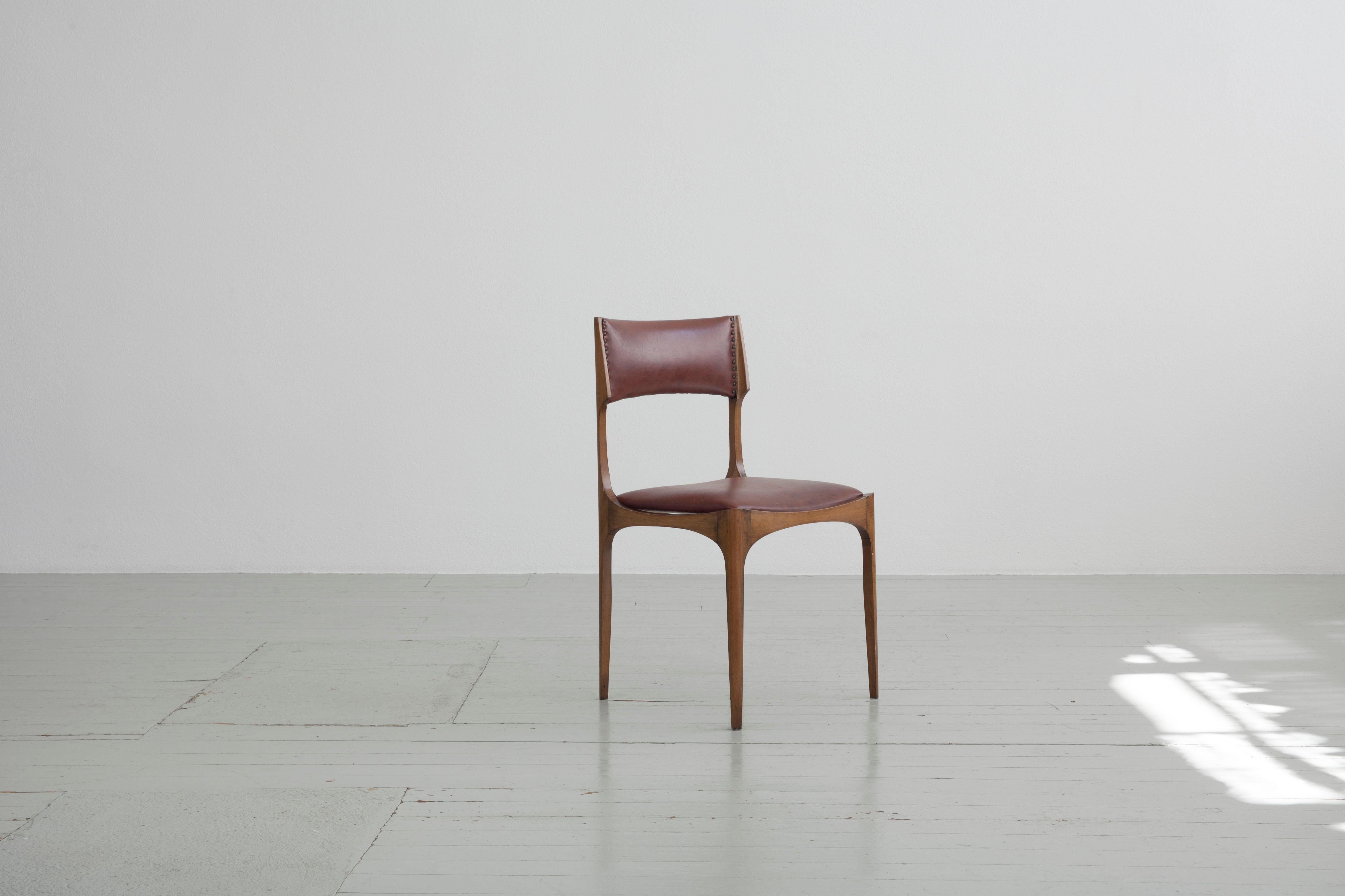 Mid-Century Modern Set of 2 Giuseppe Gibelli Elisabetta Chairs, Sormani, Italy, 1963 For Sale