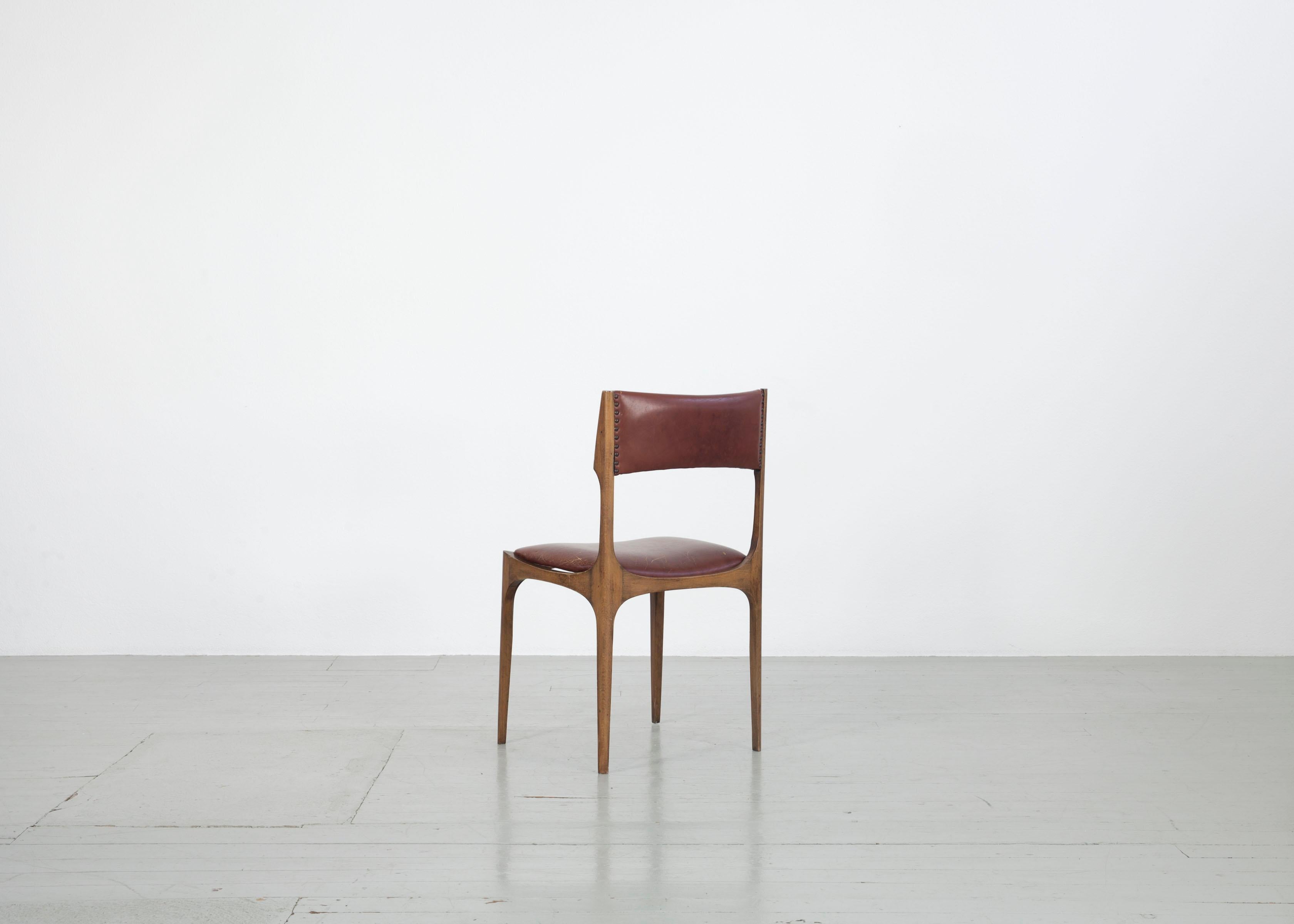 Mid-20th Century Set of 2 Giuseppe Gibelli Elisabetta Chairs, Sormani, Italy, 1963 For Sale