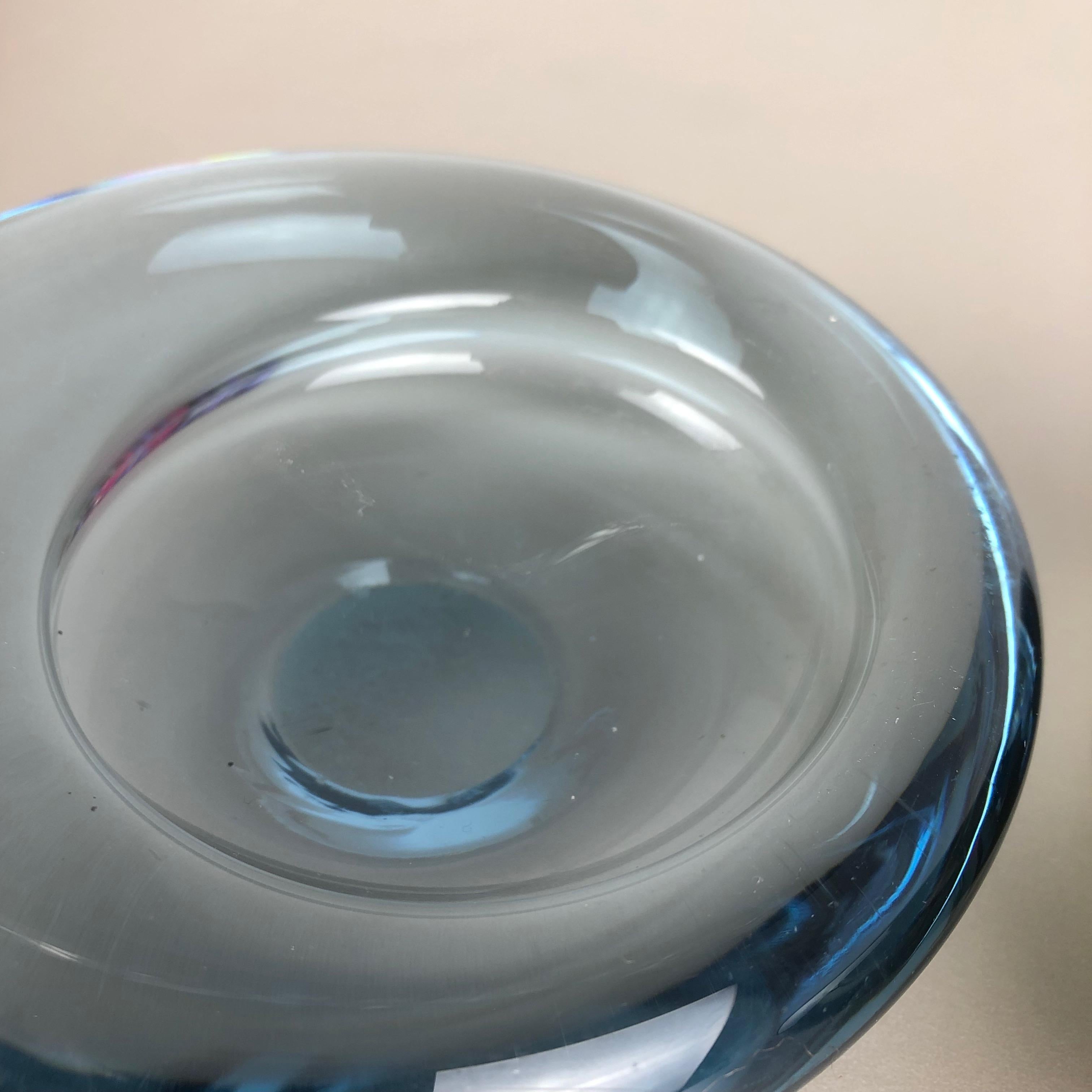 Set of 2 Glass Shell Bowl Elements by Per Lutken for Holmegaard, Denmark, 1960s In Good Condition In Kirchlengern, DE