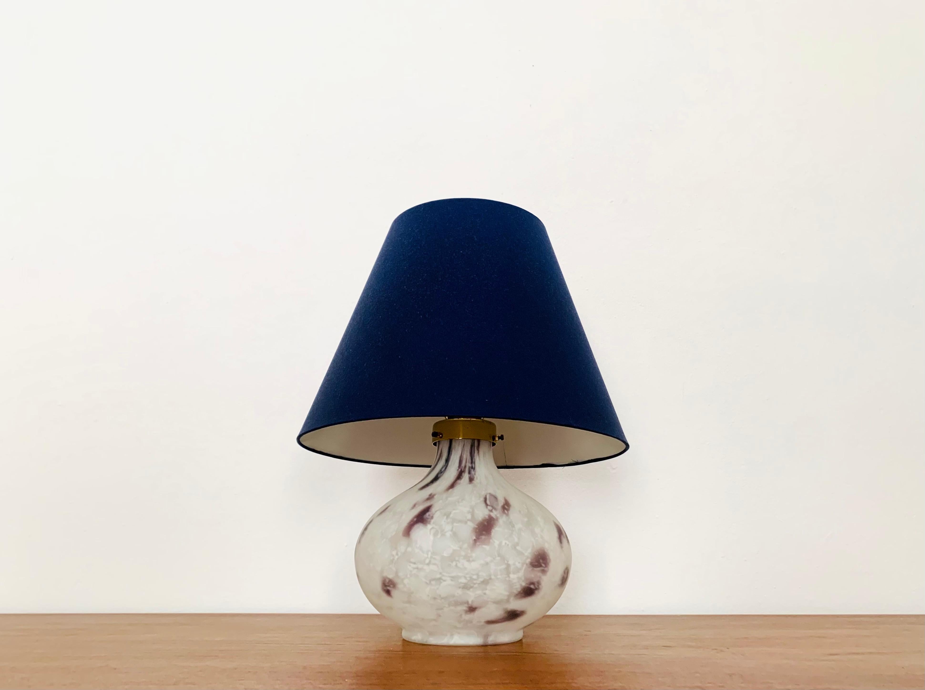 Set of 2 Glass Table Lamps by Peill and Putzler For Sale 3
