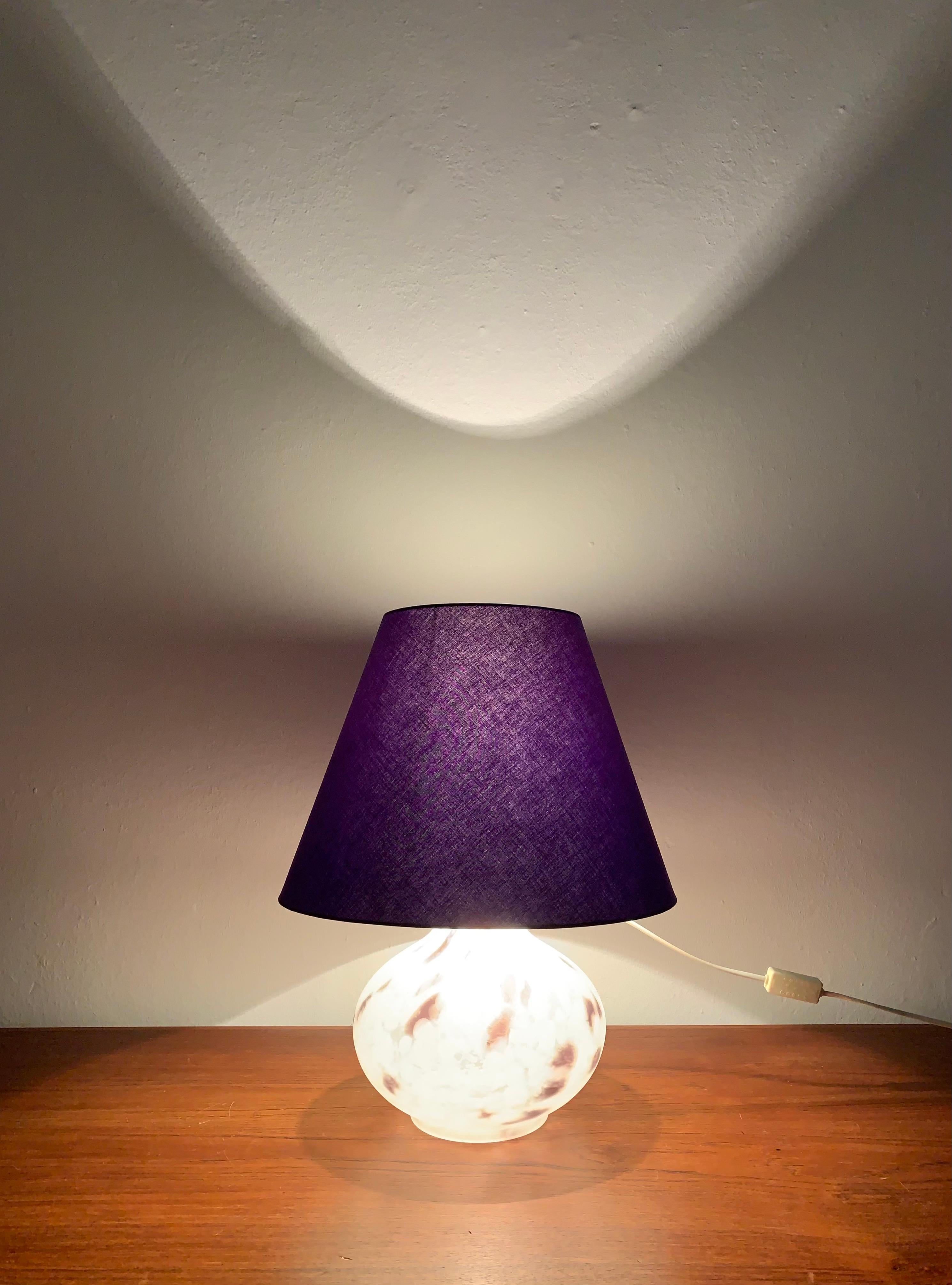 Set of 2 Glass Table Lamps by Peill and Putzler For Sale 5