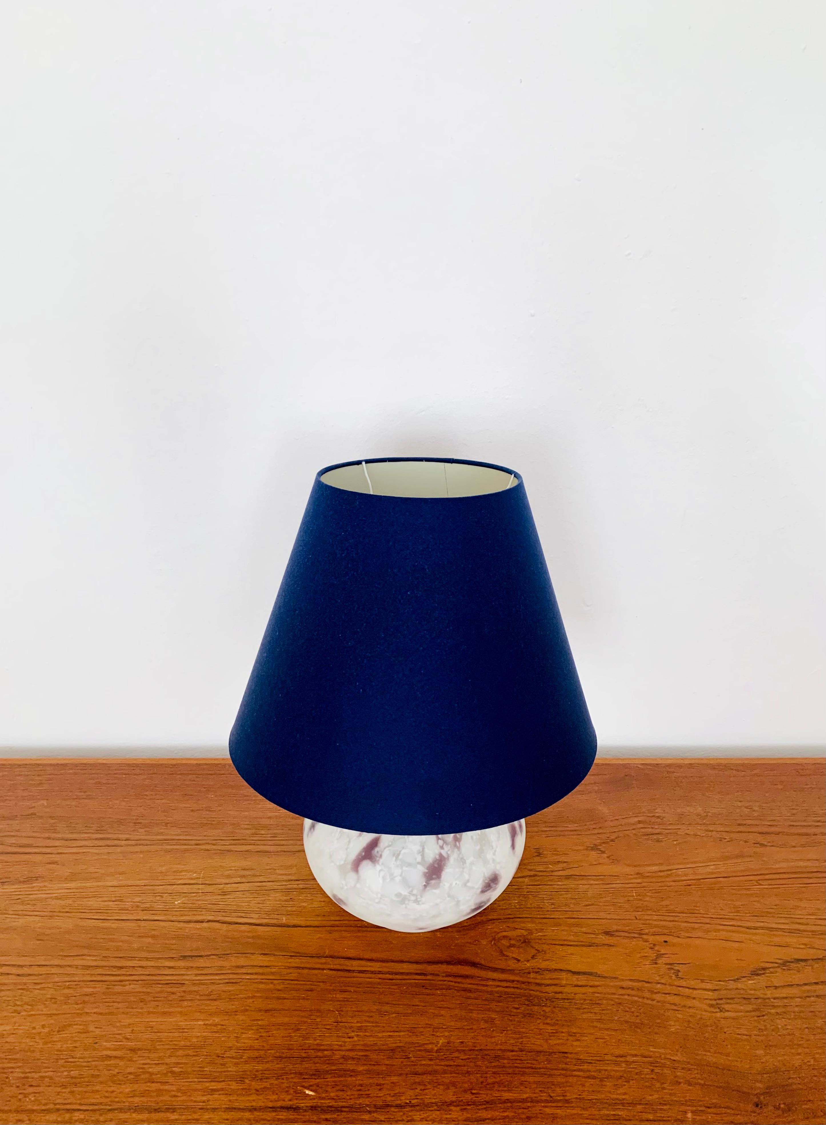 Set of 2 Glass Table Lamps by Peill and Putzler For Sale 2