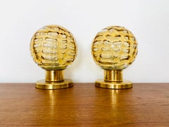 2er-Set Tischlampen aus Glas von Doria