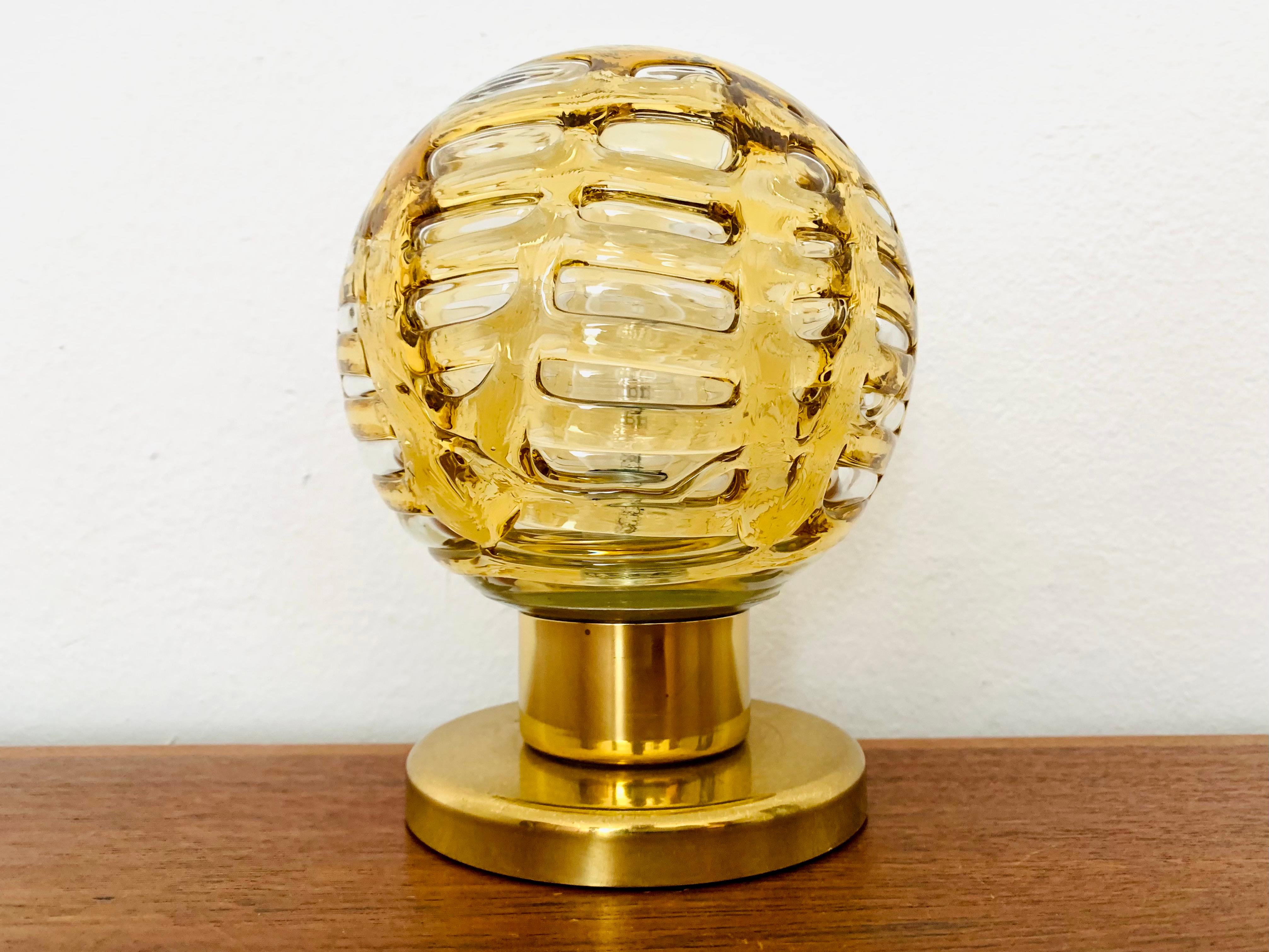 Set of 2 Glass Table Lamps from Doria en Bueno estado para la venta en München, DE