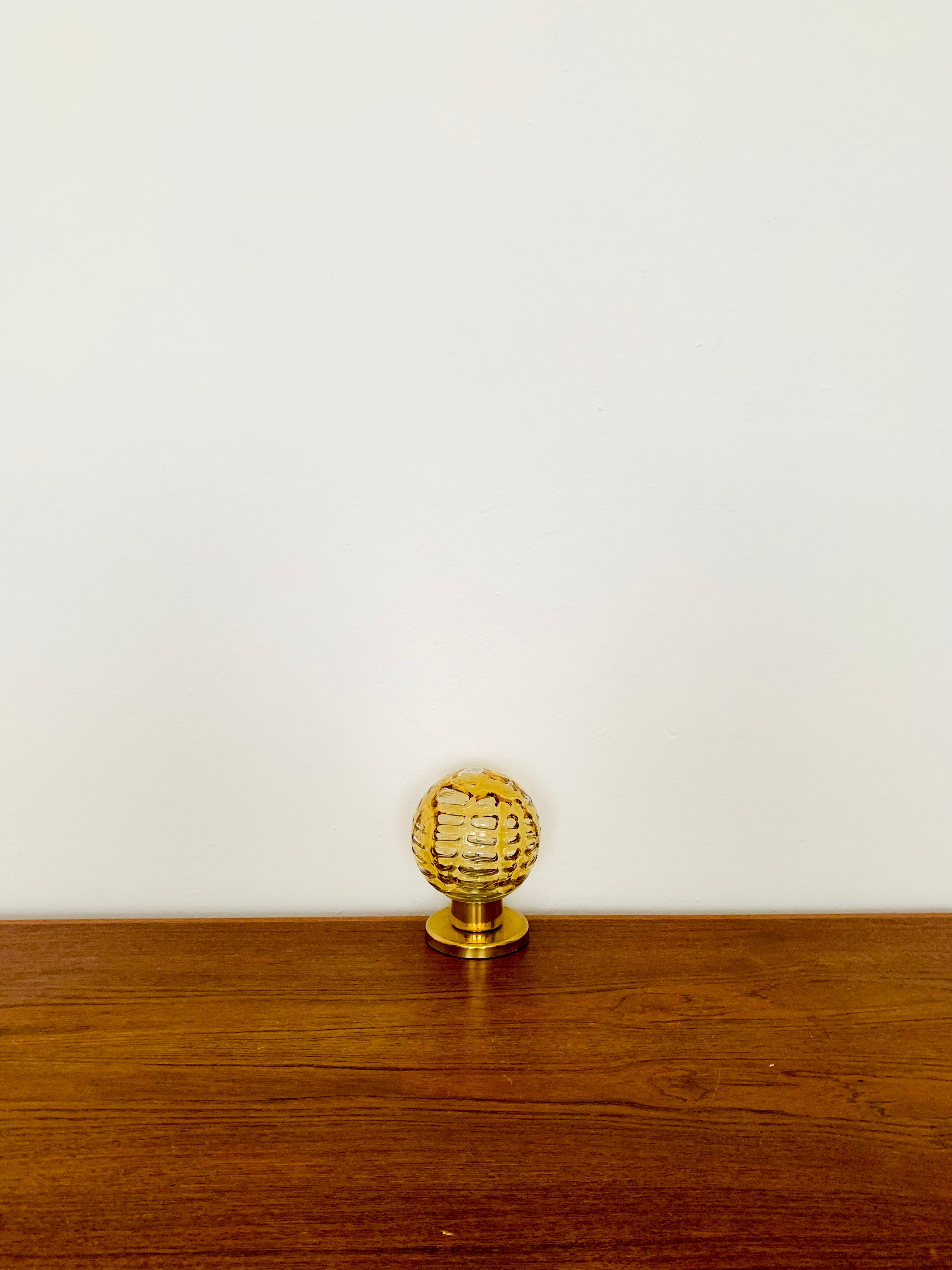 Set of 2 Glass Table Lamps from Doria mediados del siglo XX en venta