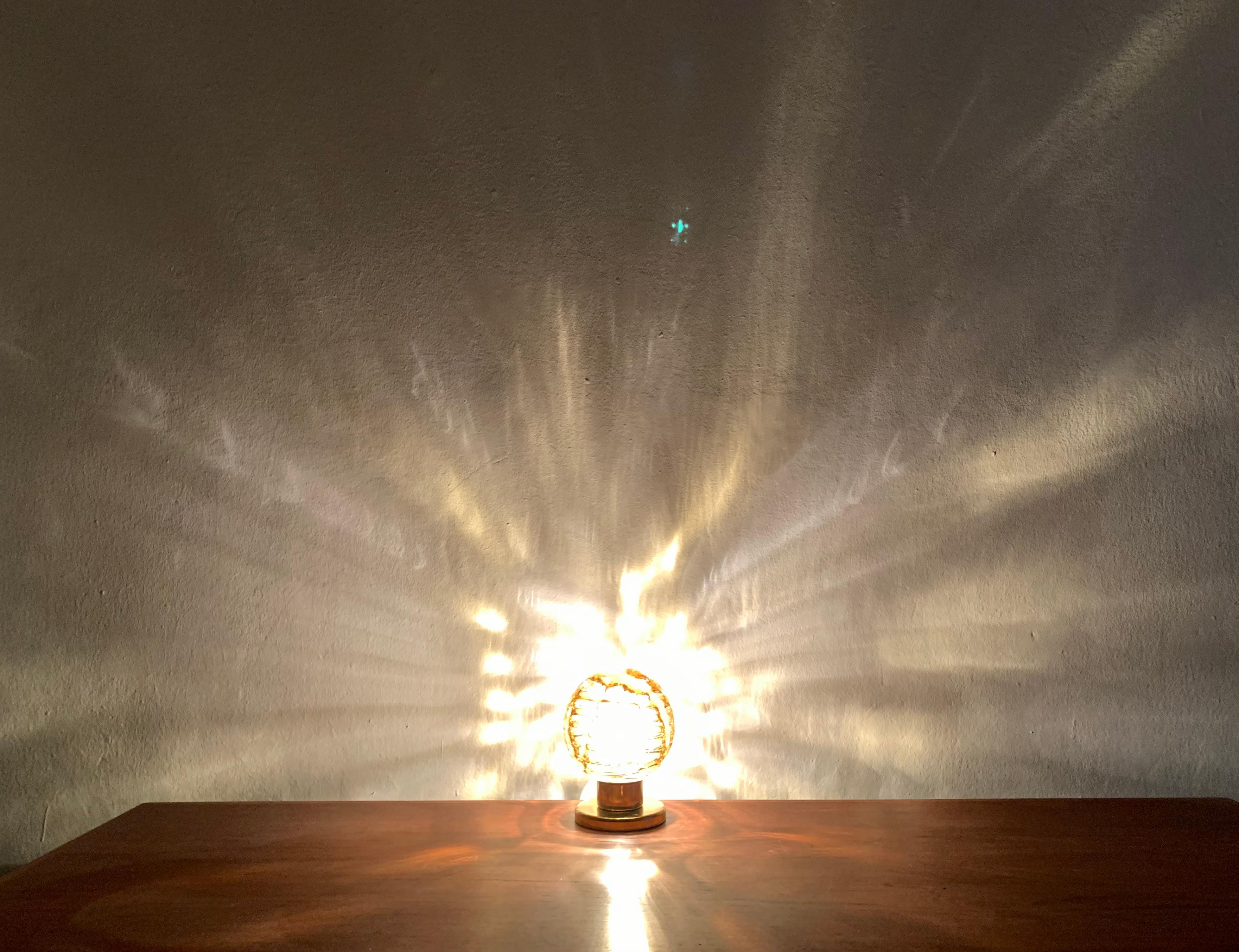 Set of 2 Glass Table Lamps from Doria en venta 1