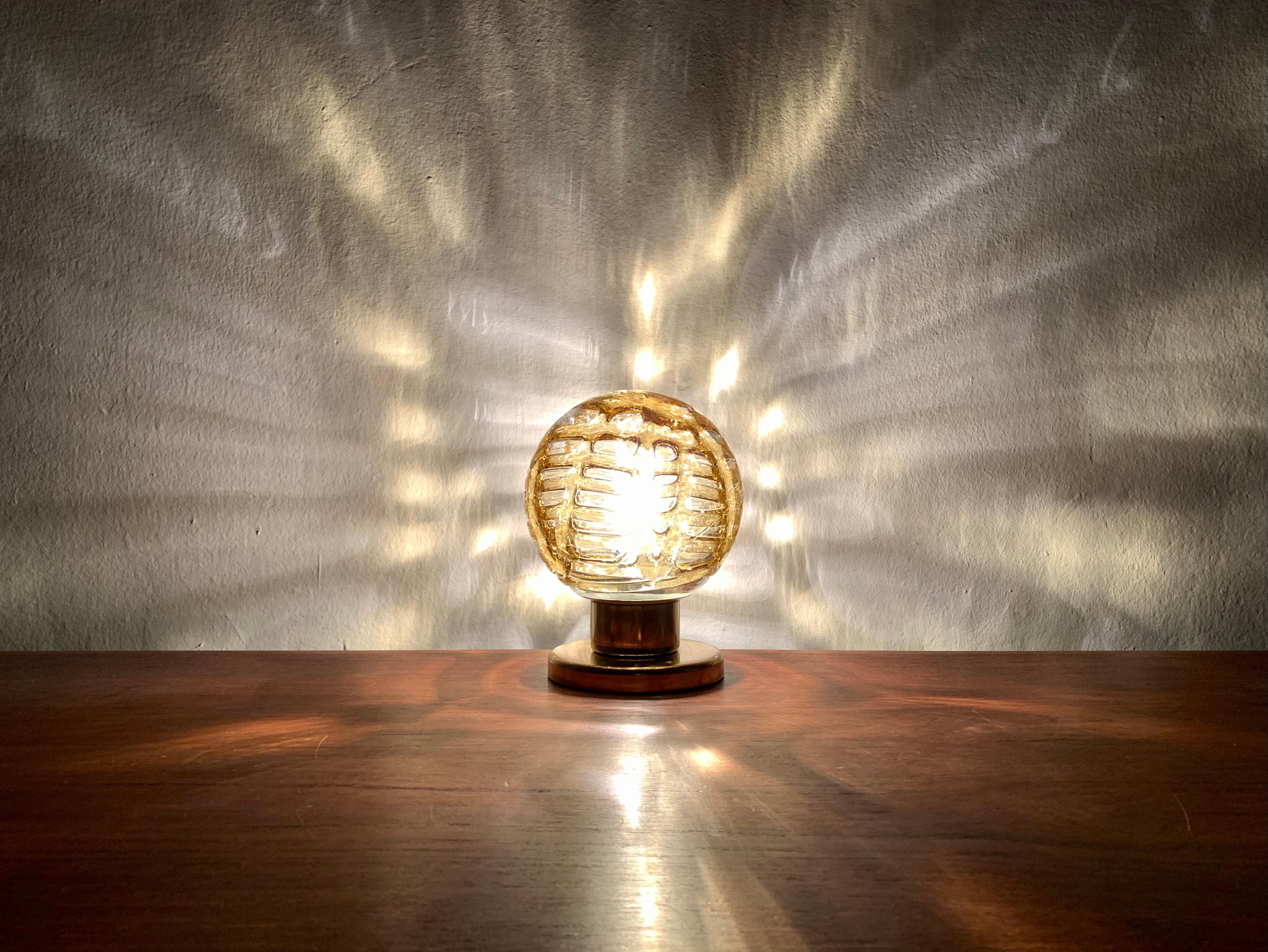 Set of 2 Glass Table Lamps from Doria en venta 2