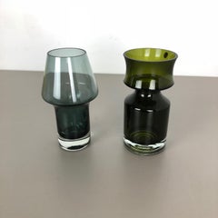 Set of 2 Glass Vases by Tamara Aladin for Riihimaen Lasi Oy, Finland, 1970s