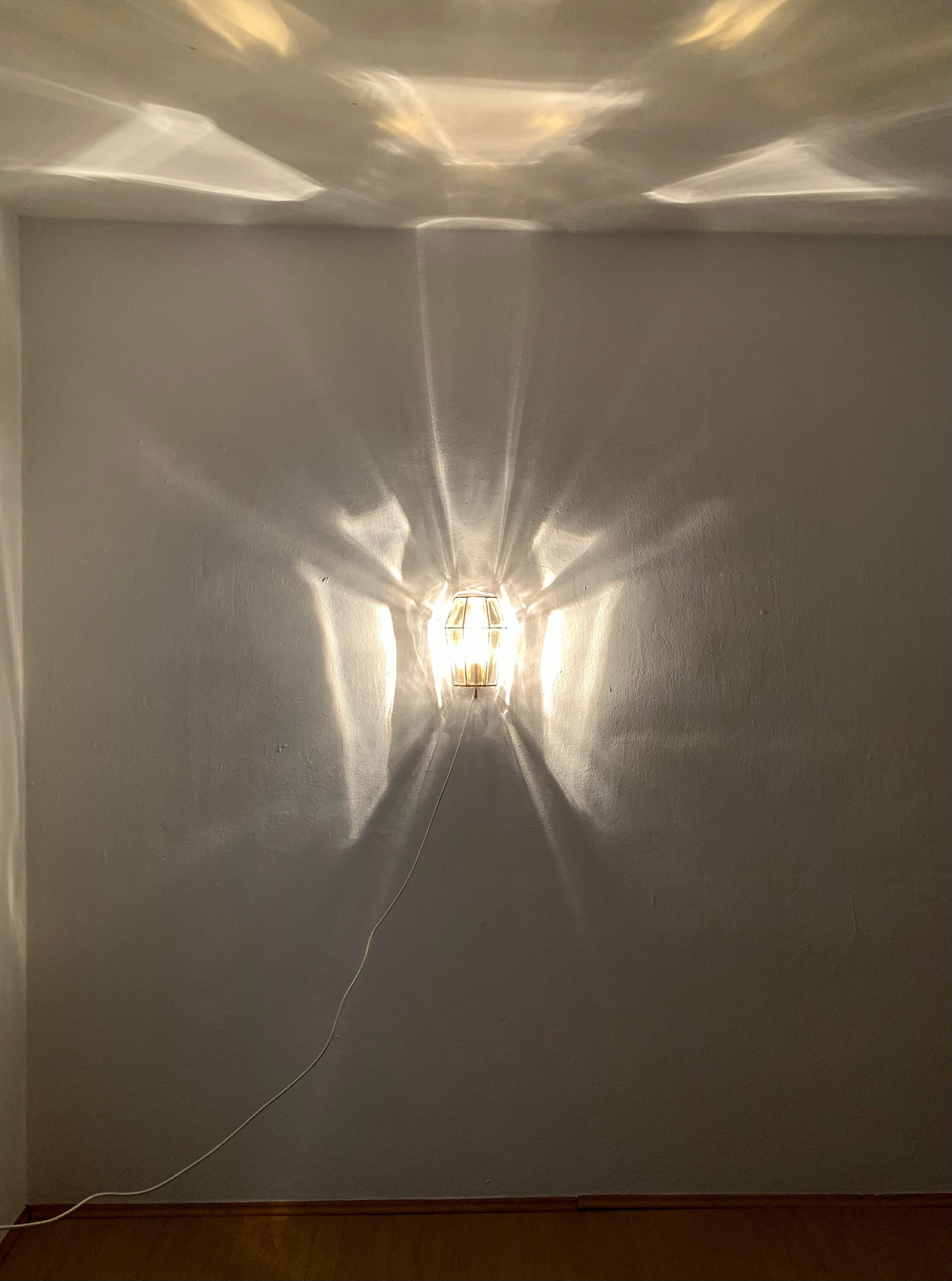2er-Set Wandleuchten aus Glas von Glashütte Limburg im Angebot 3