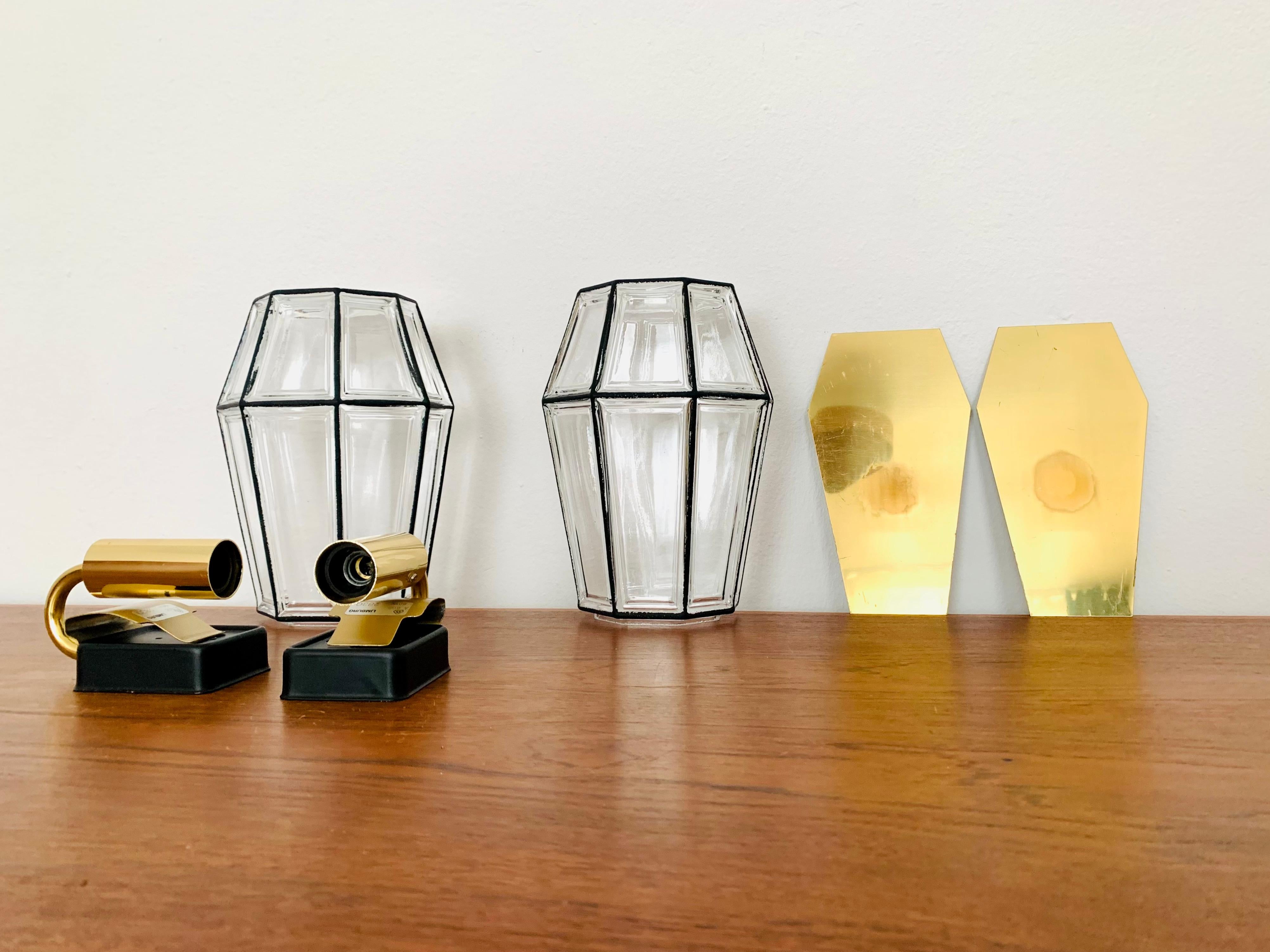 2er-Set Wandleuchten aus Glas von Glashütte Limburg im Angebot 7
