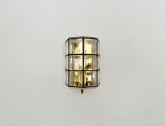 Set di 2 lampade da parete in vetro di Glashütte Limburg