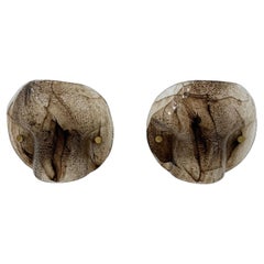 Juego de 2 apliques de cristal scone , años 70