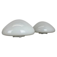 Set of 2 Glass Wall Lights "Wv339" by Wilhelm Wagenfeld Lindner Germany, 1960
