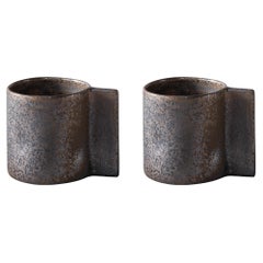 Juego de 2 Tazas Sólidas Esmalte Bronce Antiguo by Studionudo