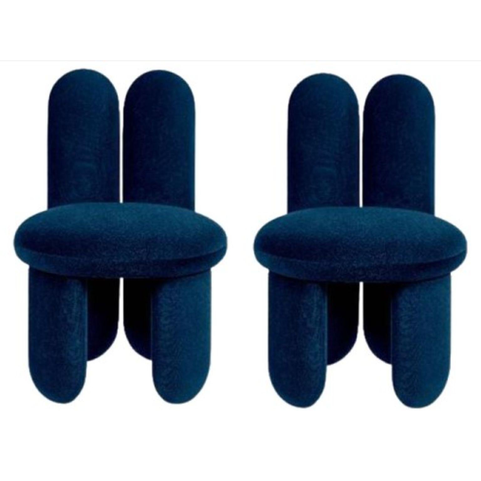 Set of 2 Glazy chairs, gentle 873 by Royal Stranger
Dimensions: W 58 D 84 H 85 cm SH 50 SD 46 cm
Materials: Upholstery

Also available: Upholstery in all Royal Stranger’s fabric collection, & COM (Client’s Own Material). Base Available lacquered