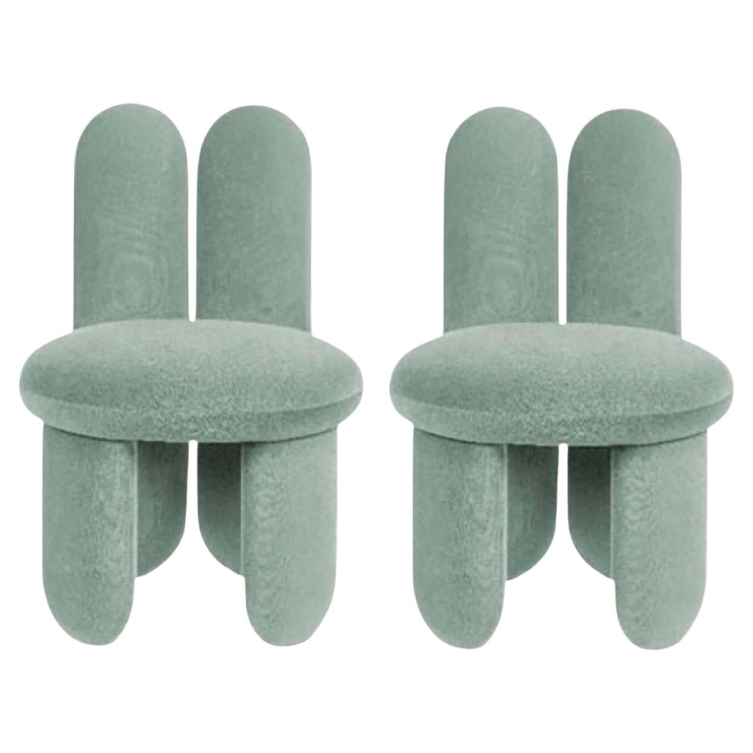 Set of 2 Glazy Chairs, Gentle 933 by Royal Stranger For Sale
