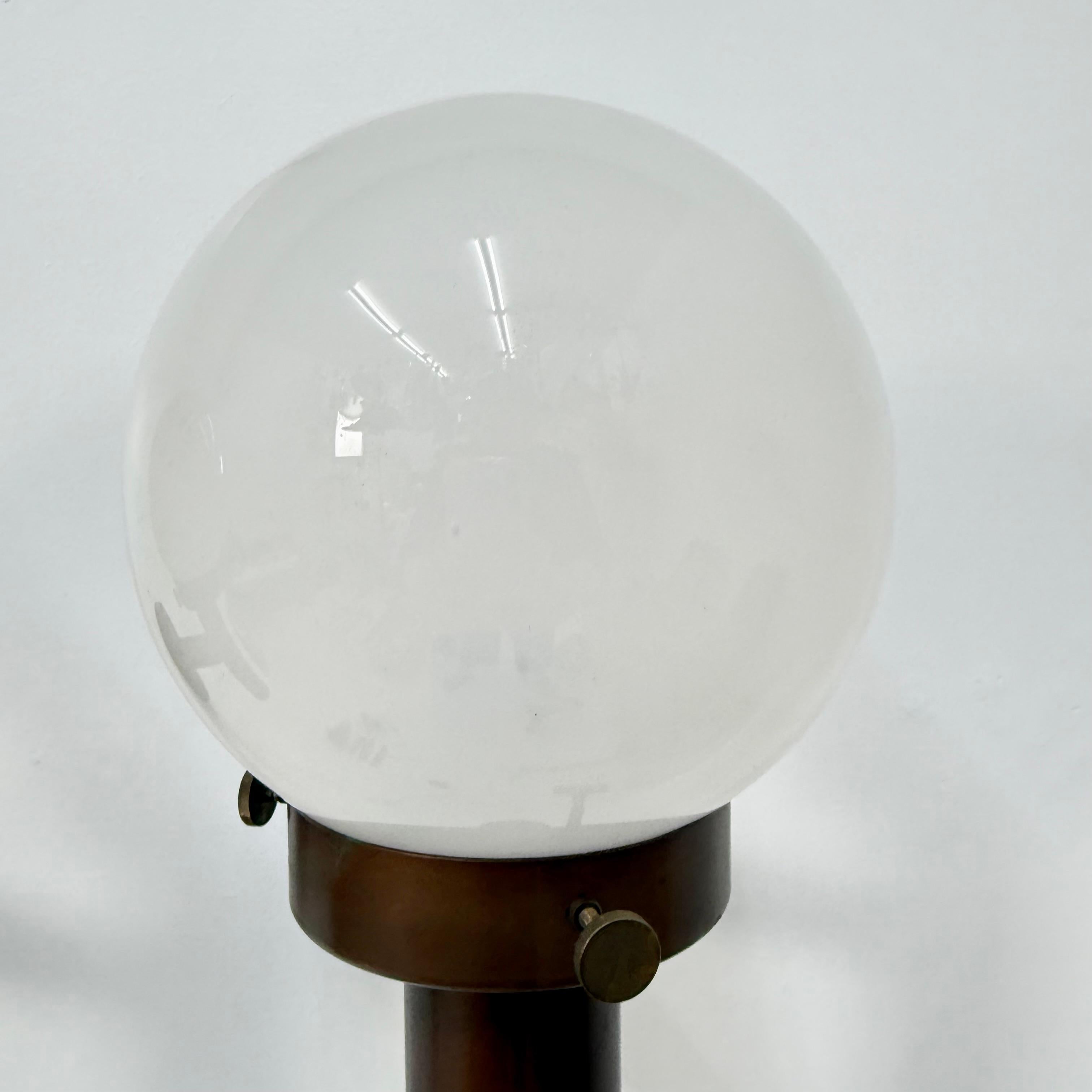 Set of 2 globe glass wall lamps sconces by Lisa Pape Sweden , 1970s For Sale 4