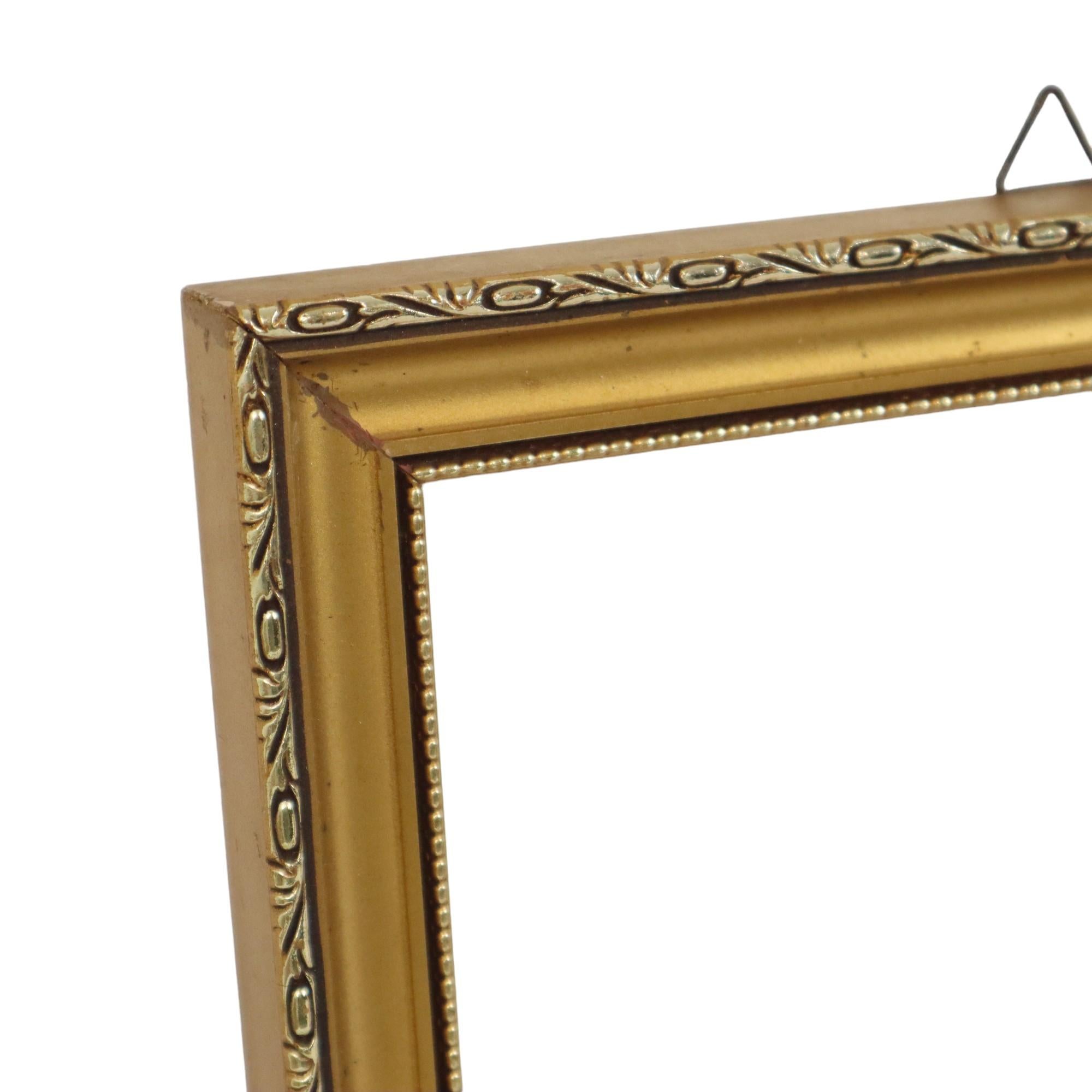 2er-Set Goldener Barockrahmen Wood Classic Malerei 36x28cm im Angebot 1
