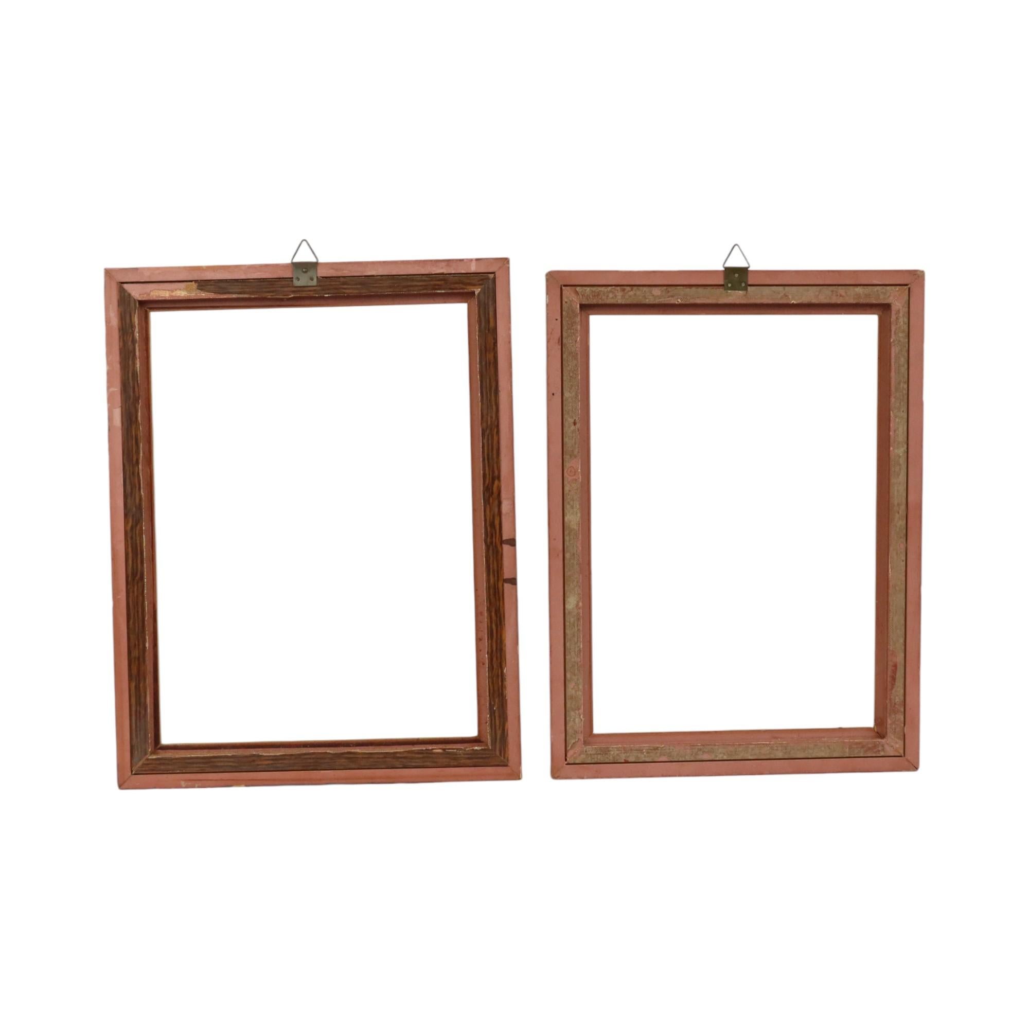 2er-Set Goldener Barockrahmen Wood Classic Malerei 36x28cm im Angebot 3