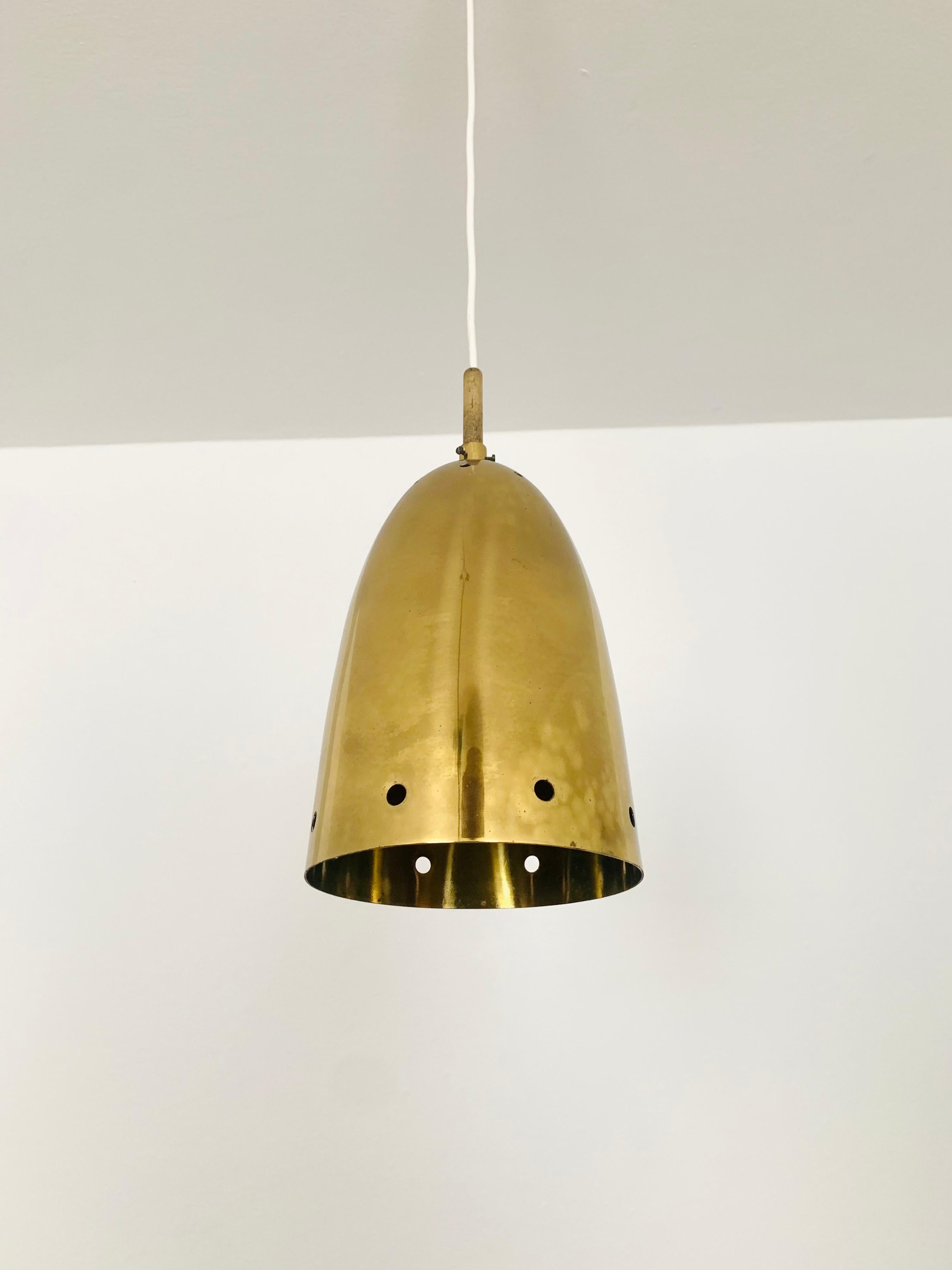 Set of 2 Golden Pendant Lamps In Good Condition For Sale In München, DE
