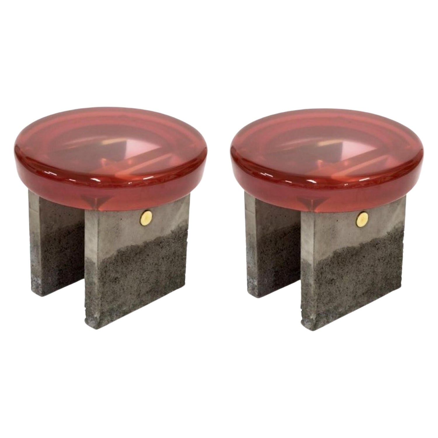 Set of 2 Golia Stools by Draga & Aurel