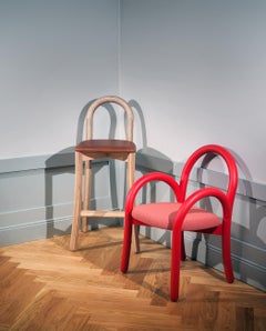 Goma-Sessel 'Red' & Goma-Barsessel von Choice, 2er-Set