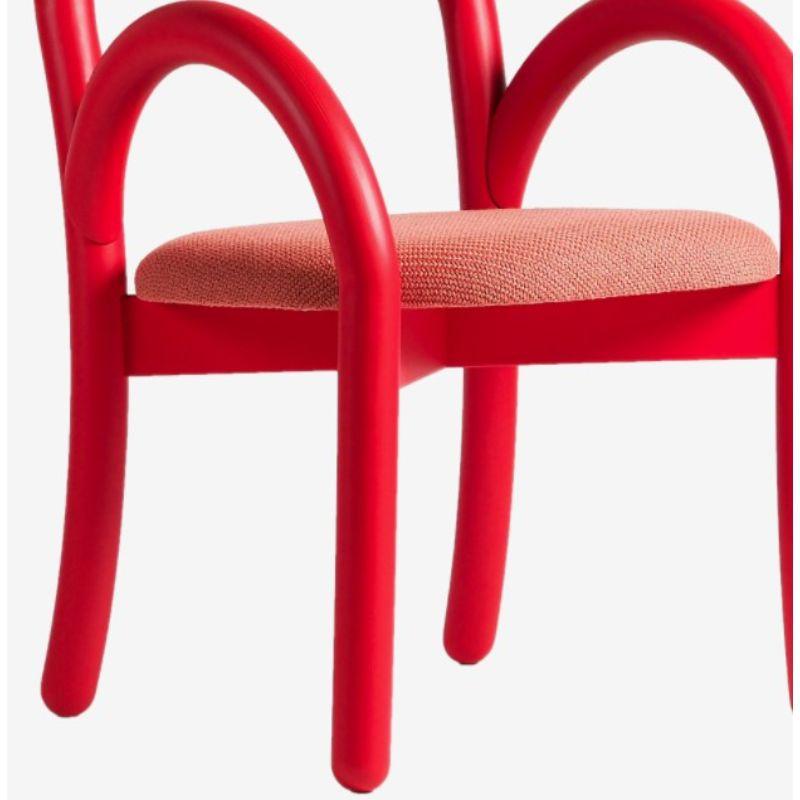 Contemporary Set of 2, Goma Armchair 'Red' & Goma Bar Chair by Made By Choice