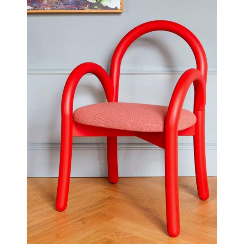 Birch Set of 2, Goma Armchair 'Red' & Goma Bar Chair by Made By Choice