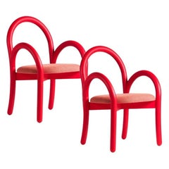 Set of 2, Goma Armchairs, Red by Made By Choice