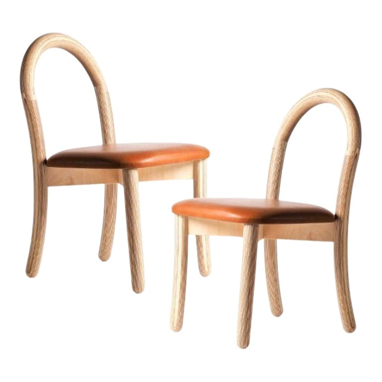 Set of 2, Goma Dining Chairs by Made By Choice For Sale