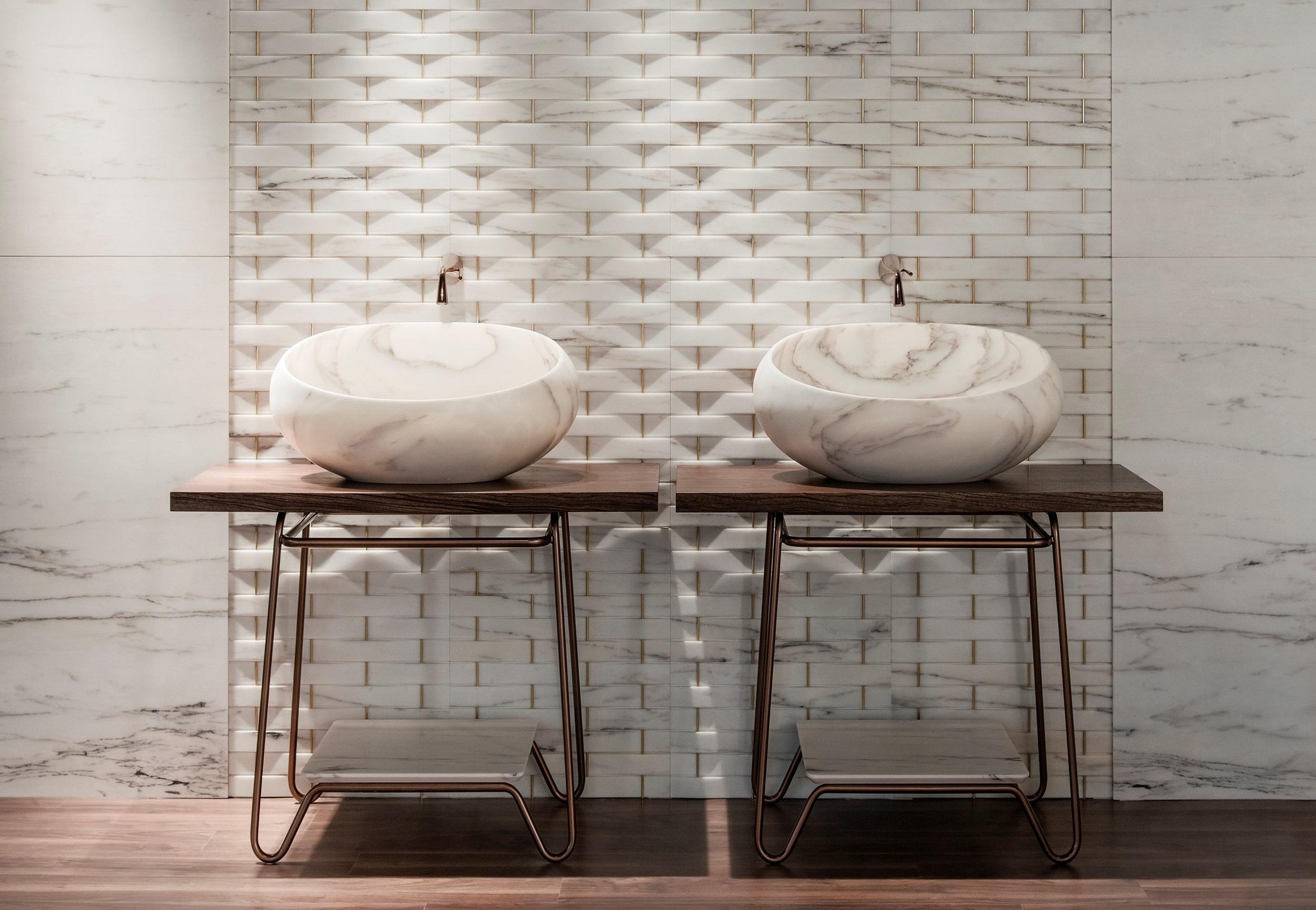 Set Of 2 Gong Countertop Large Basins by Kreoo In New Condition For Sale In Geneve, CH