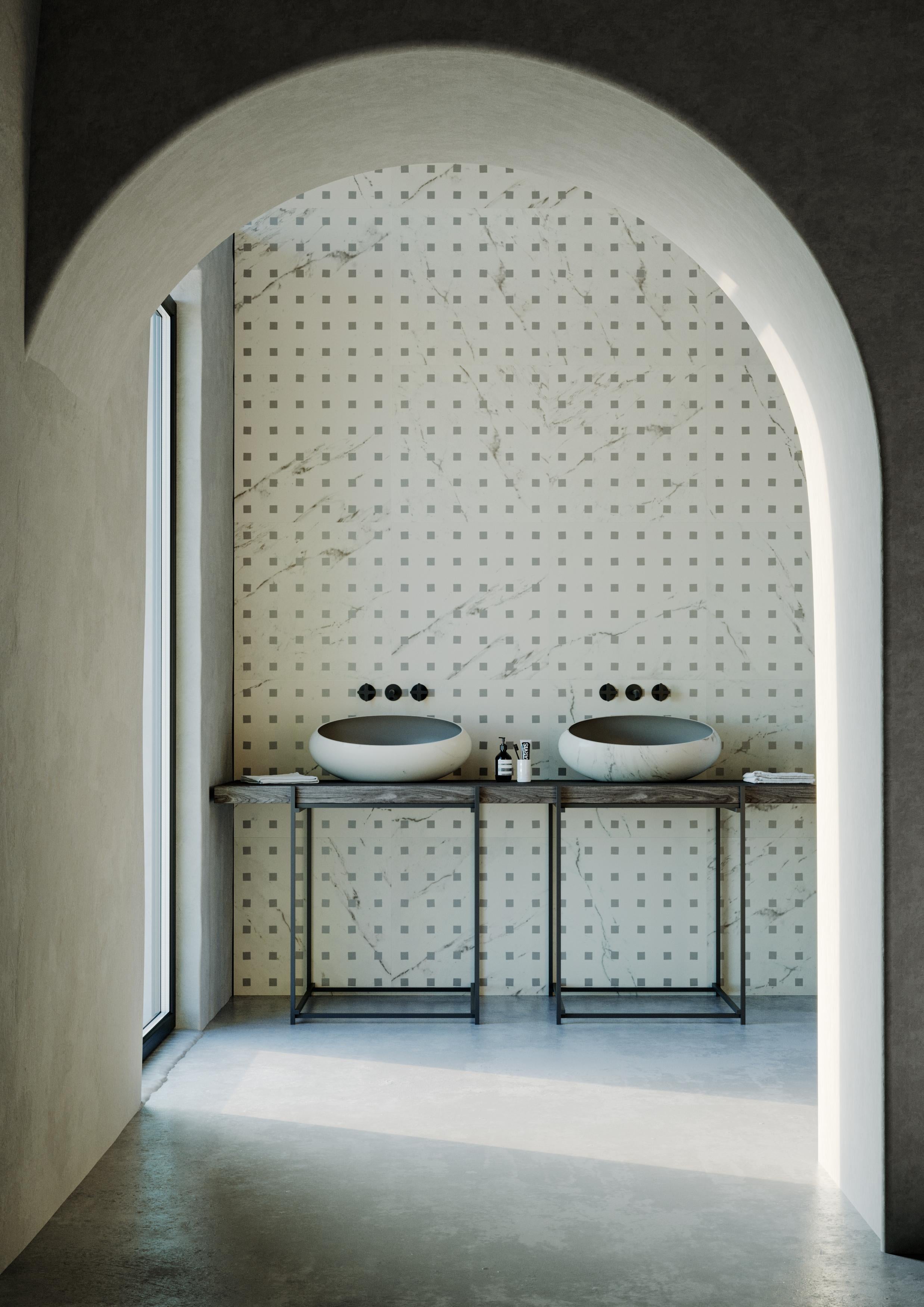 Contemporary Set Of 2 Gong Countertop Large Basins by Kreoo For Sale
